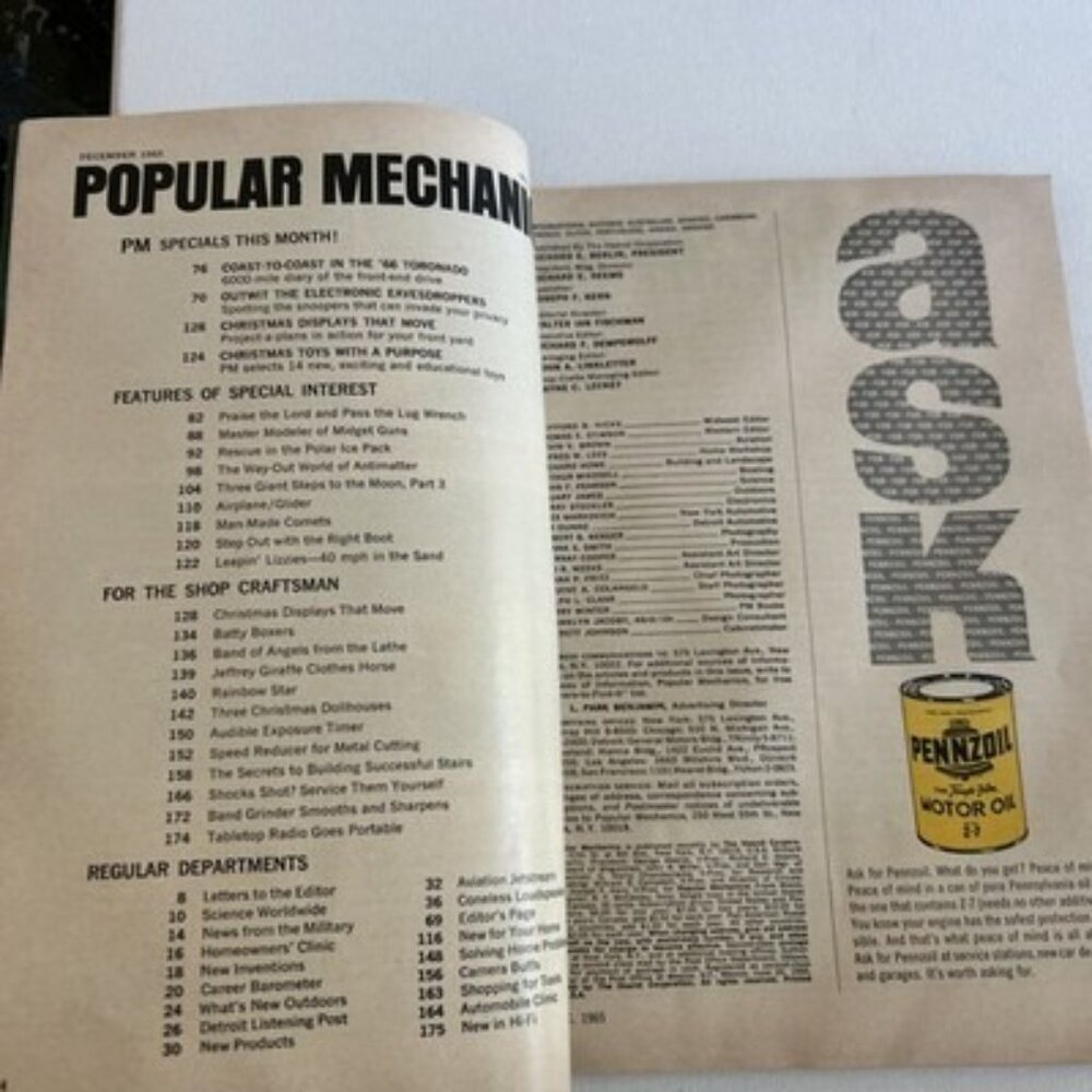 1965 December Popular Mechanics Magazine Coast-to-Coast in ‘66 Toronado - Picture 3 of 16